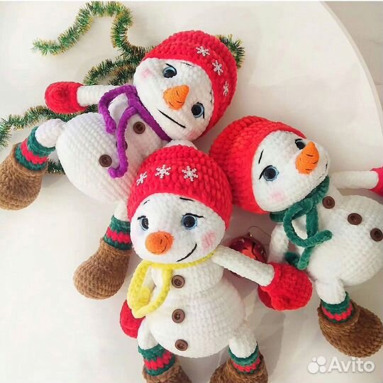 Игрушка гном скандинавский снеговик