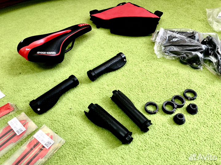 Новая педали седло сумка ручки наклейки