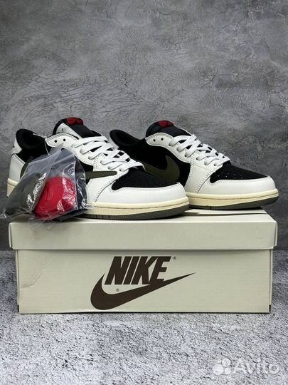 Кроссовки Nike air jordan 1 low travis scott