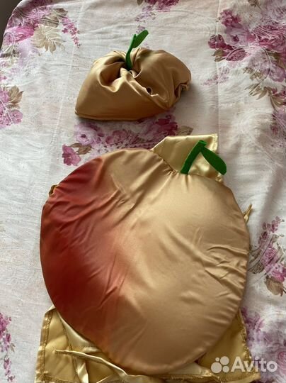 Карнавальный костюм персик,яблочко, размер 110