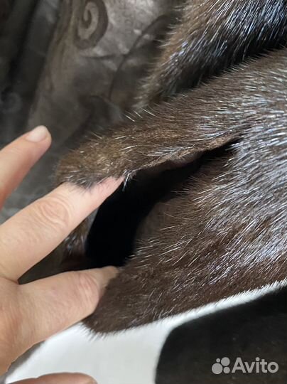 Шуба норковая с капюшоном 42-44