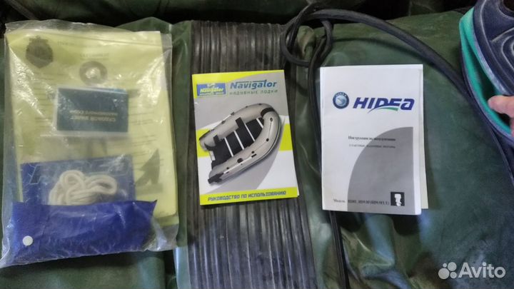 Комплект лодка навигатор 330 с мотором Hidea 9.8