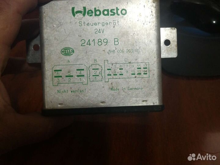 Блок управления 1561 webasto /webasto 24189 B