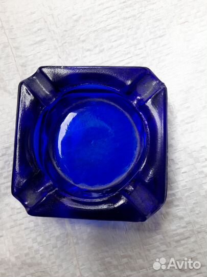 Пепельница цветное стекло СССР