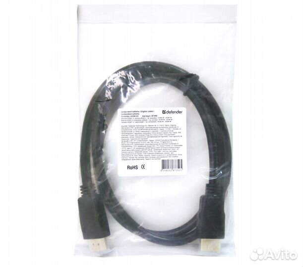 Кабель hdmi 1м, v1.4, Defender (87350)