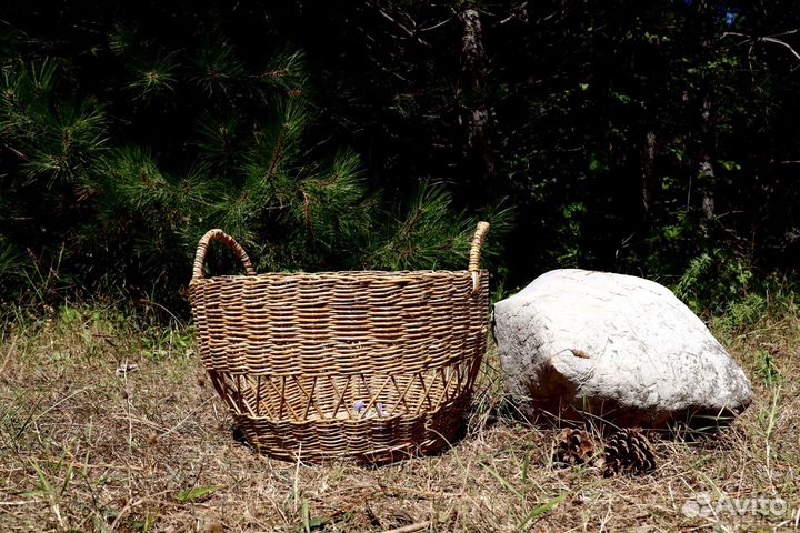 Корзина плетеная большая ручная работа
