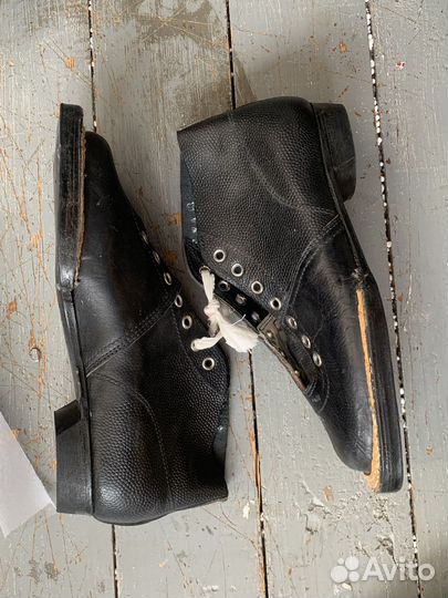 Лыжные ботинки кожаные СССР 39 размер