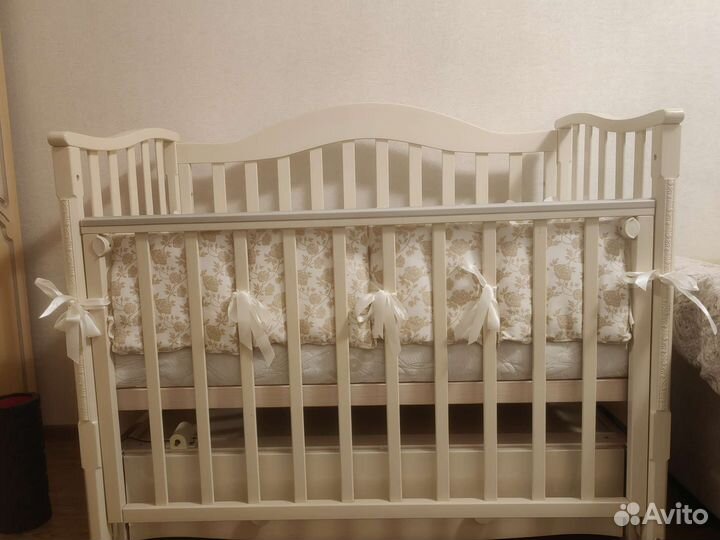 Детская кроватка 120х60 Можга продольный маятник