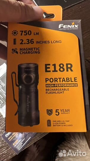 Фонарь Fenix E18R Cree XP-L HI