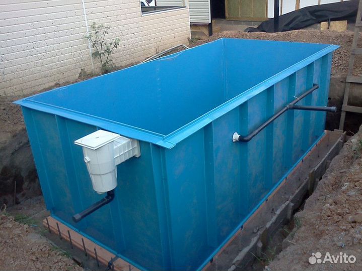 Бассейн 3х5х1,5 из полипропилена