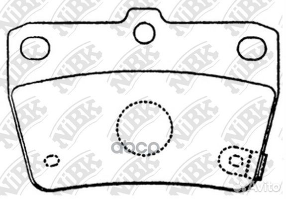 Колодки тормозные дисковые toyota Rav4 00-05 PN