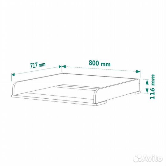 Накладка для пеленания на комод IKEA