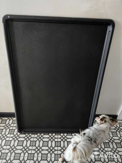 Поддон пластиковый в клетку для собак 90см*56см