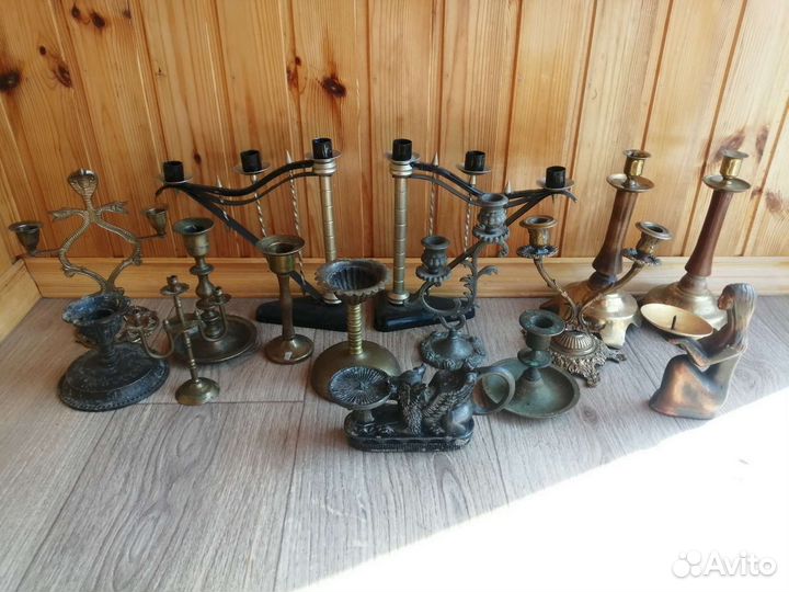 Подсвечники канделябры старинные