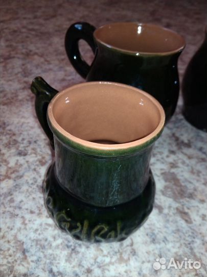 Набор кружек/чашек/бокалов из глины