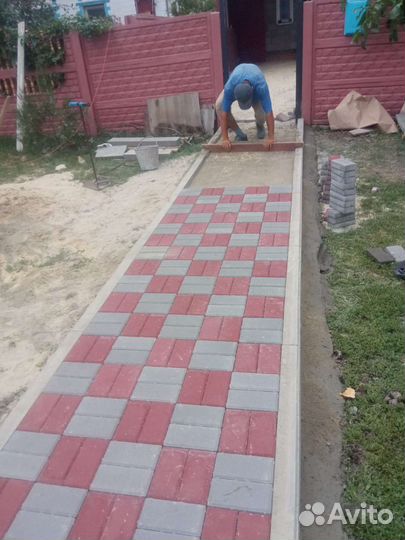 Укладка тротуарной плитки