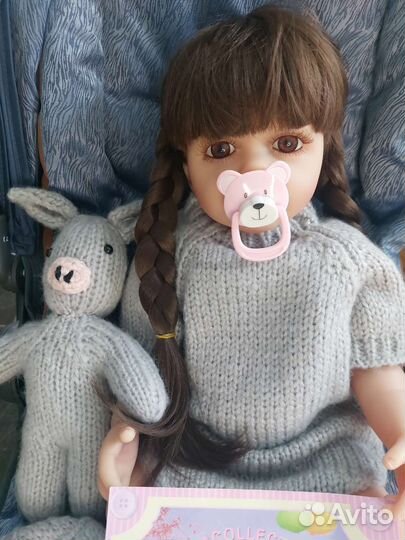 Кукла реборн полностью силиконовая, 55см