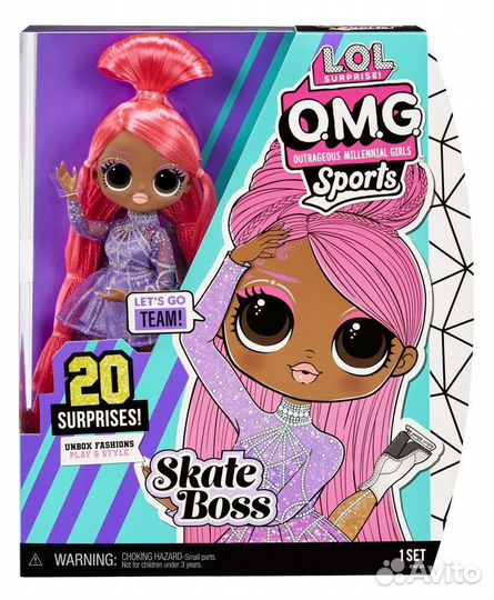 LOL OMG Sports Skate boss лол омг спорт фигуристка