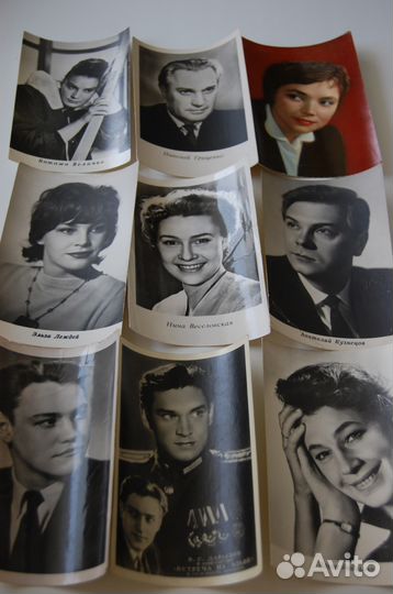 Открытки с фотографиями советских актеров