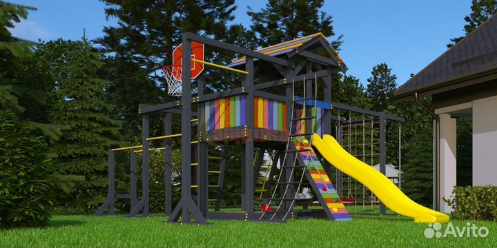 Детская площадка с установкой