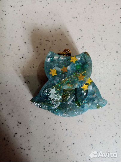 Брелок/Кулон/Сова/Оргонит/Мезонектар