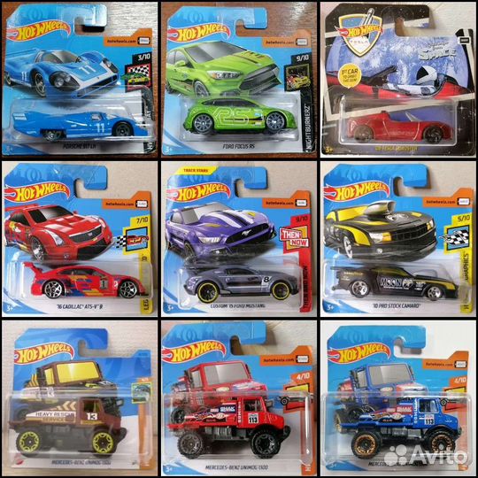 Hot Wheels Chevy, Audi, Ford