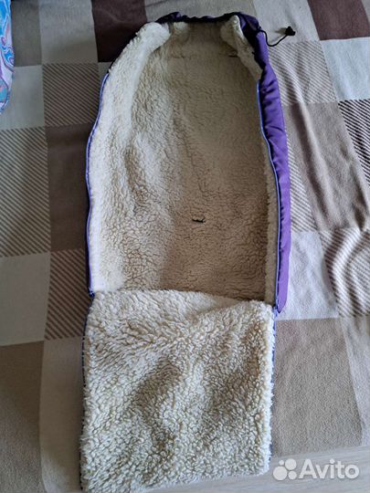 Конверт в коляску из овчины