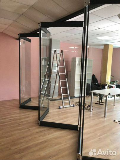 Безрамное остекление гармошка