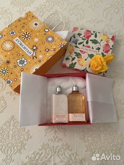 Набор Локситан - гель для душа +молочко для тела