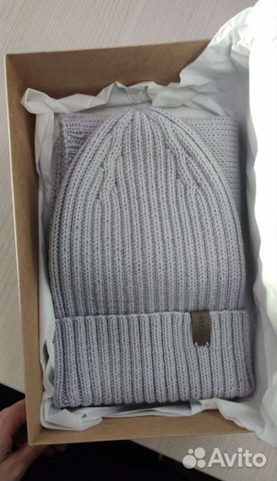 Комплект шапка и снуд женский