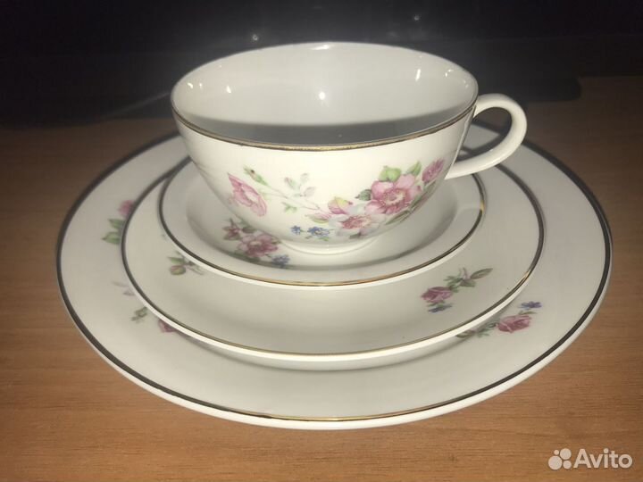 Чайный набор из костяного фарфора 1949 год