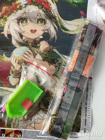 Алмазная мозаика Нахида Геншин аниме новая