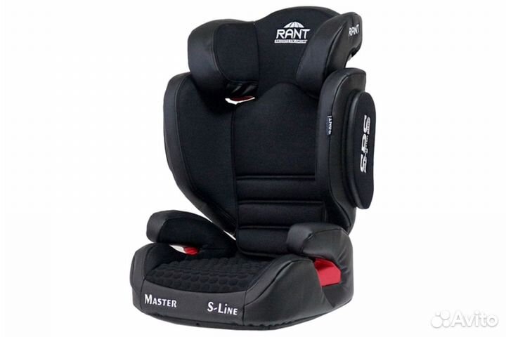 Автокресло 15-36кг изофикс Rant Master экокожа чер