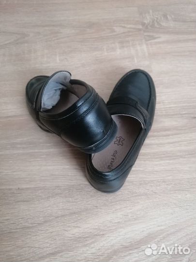 Туфли школьные для мальчика, размер 29, кожа, черн