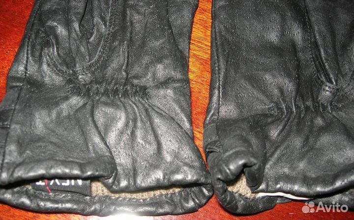 Зимние перчатки. Кожа