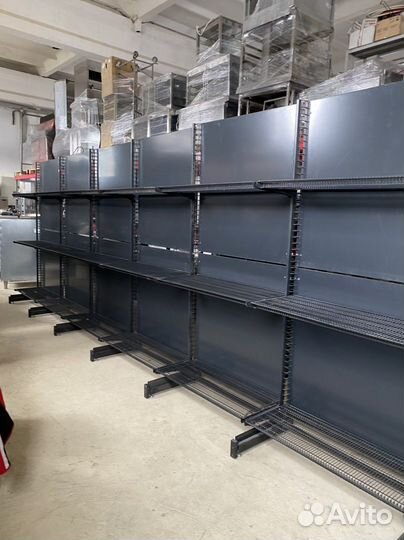 Стеллажи металлические пристенные