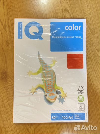 Бумага копировальная цветная красная