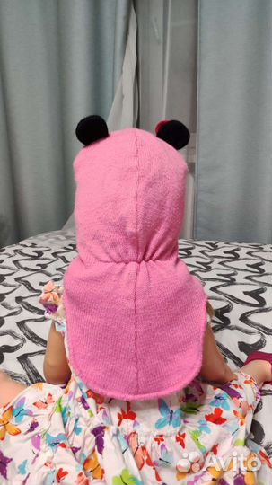 Шапка шлем для девочки 50