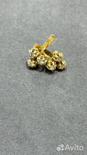 Золотые бриллиантовые серьги пс