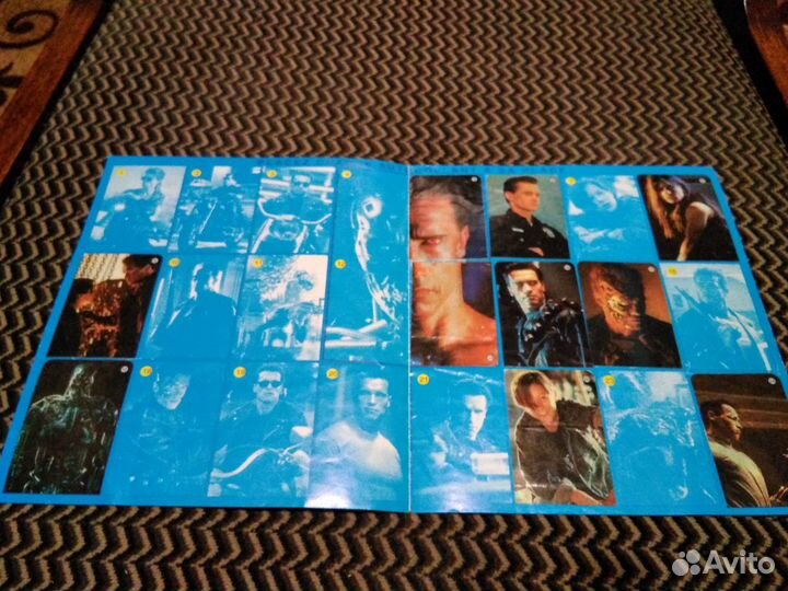 Альбом наклеек из жвачек T2 (Терминатор 2) редкий