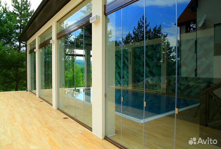 Безрамное остекление