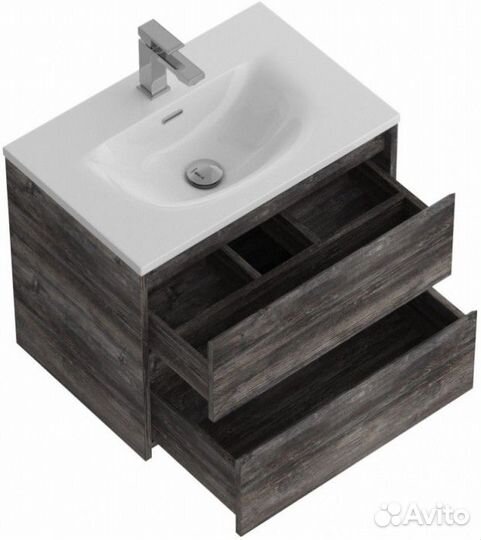 Тумба с раковиной и зеркалом BelBagno Kraft 39-70-BB-8099-3-70 Pino Pasadena