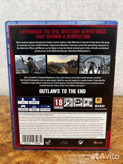 Red dead redemption 1 ps4