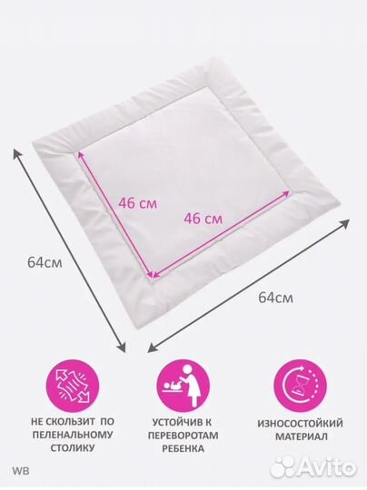 Матрас для пеленального столика
