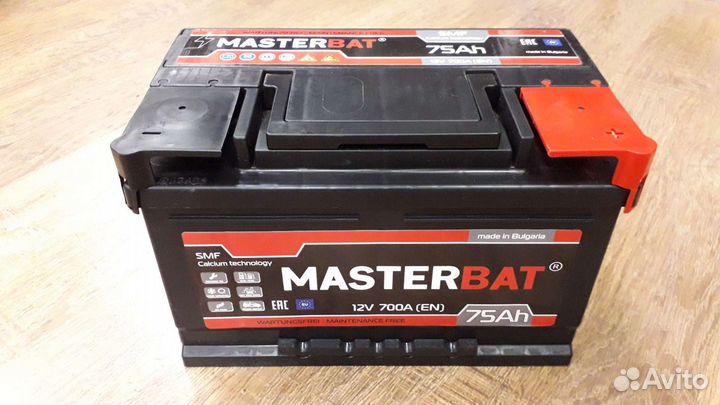 Аккумулятор 75 Ah 700A Masterbat, Болгария