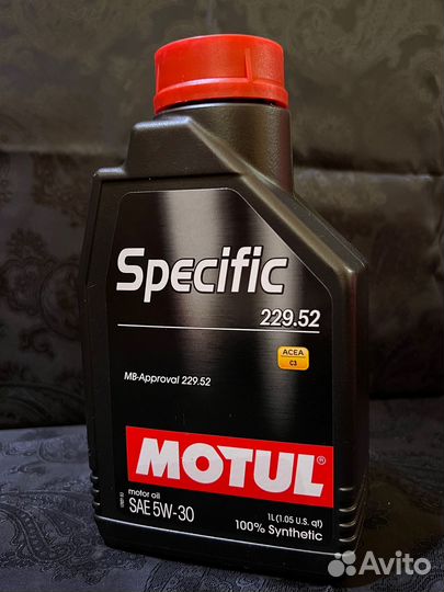 Моторное масло motul specific 229.52 5W-30 1л