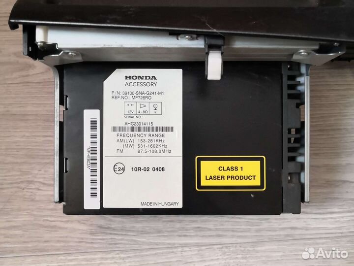 Магнитола штатная Honda Civic 4D