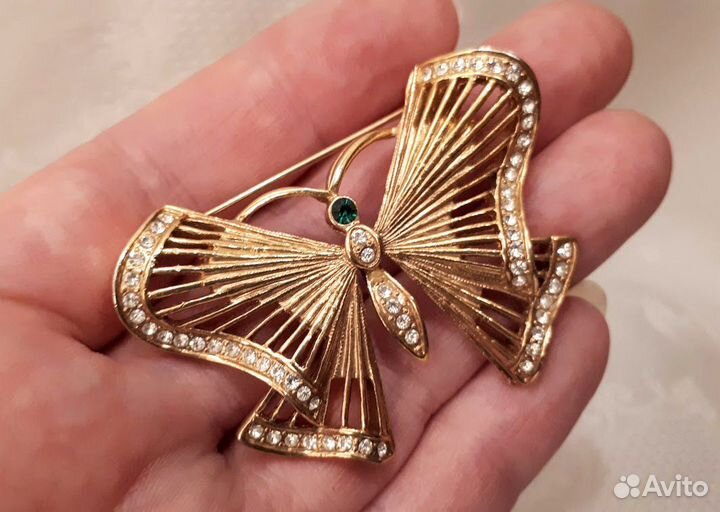 Винтажная брошь Бабочка
