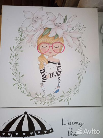 Картина 30*30 набор из 3 штук. Подарок