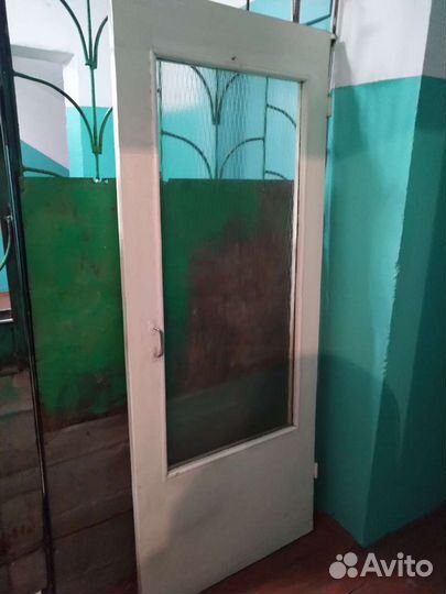 Дверь межкомнатная со стеклом бу